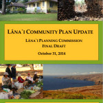 Lanai Community Plan update by Lanai Planning Commission