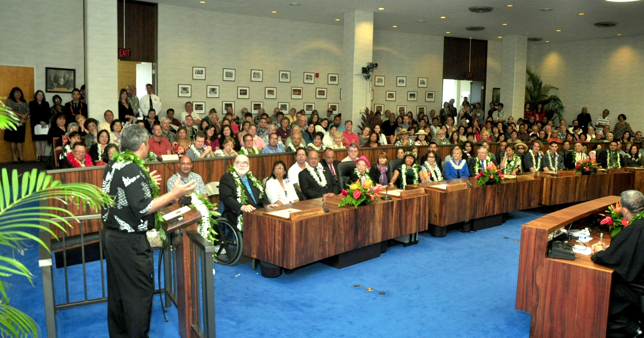 Mayor Kenoi delivers speech
