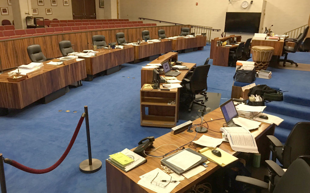 Budget council chamber