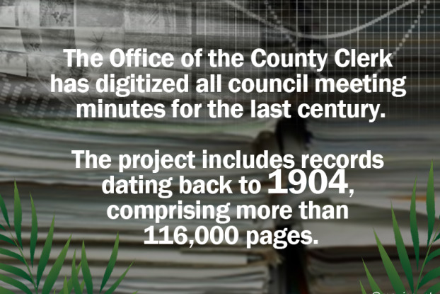 Office of County Clerk has digitized records