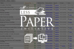 Less paper initiative