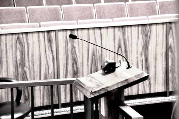 testifier's podium