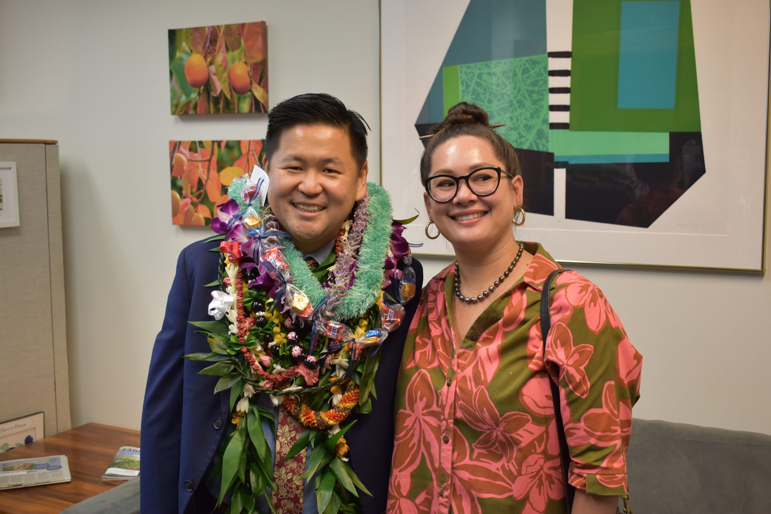 Sen. Troy N. Hashimoto and Councilmember Nohelani Uʻu-Hodgins.