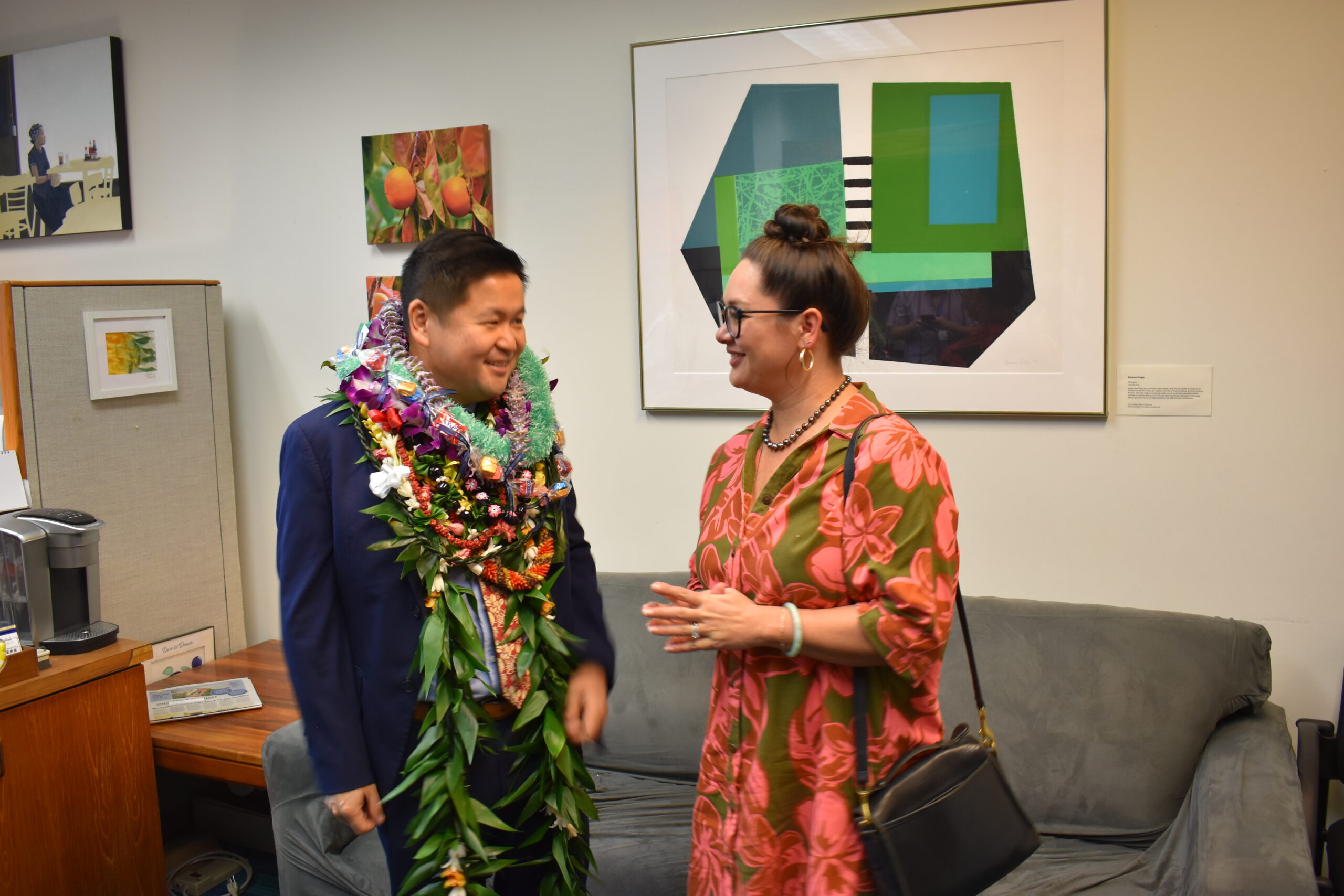 Sen. Troy N. Hashimoto and Councilmember Nohelani Uʻu-Hodgins.