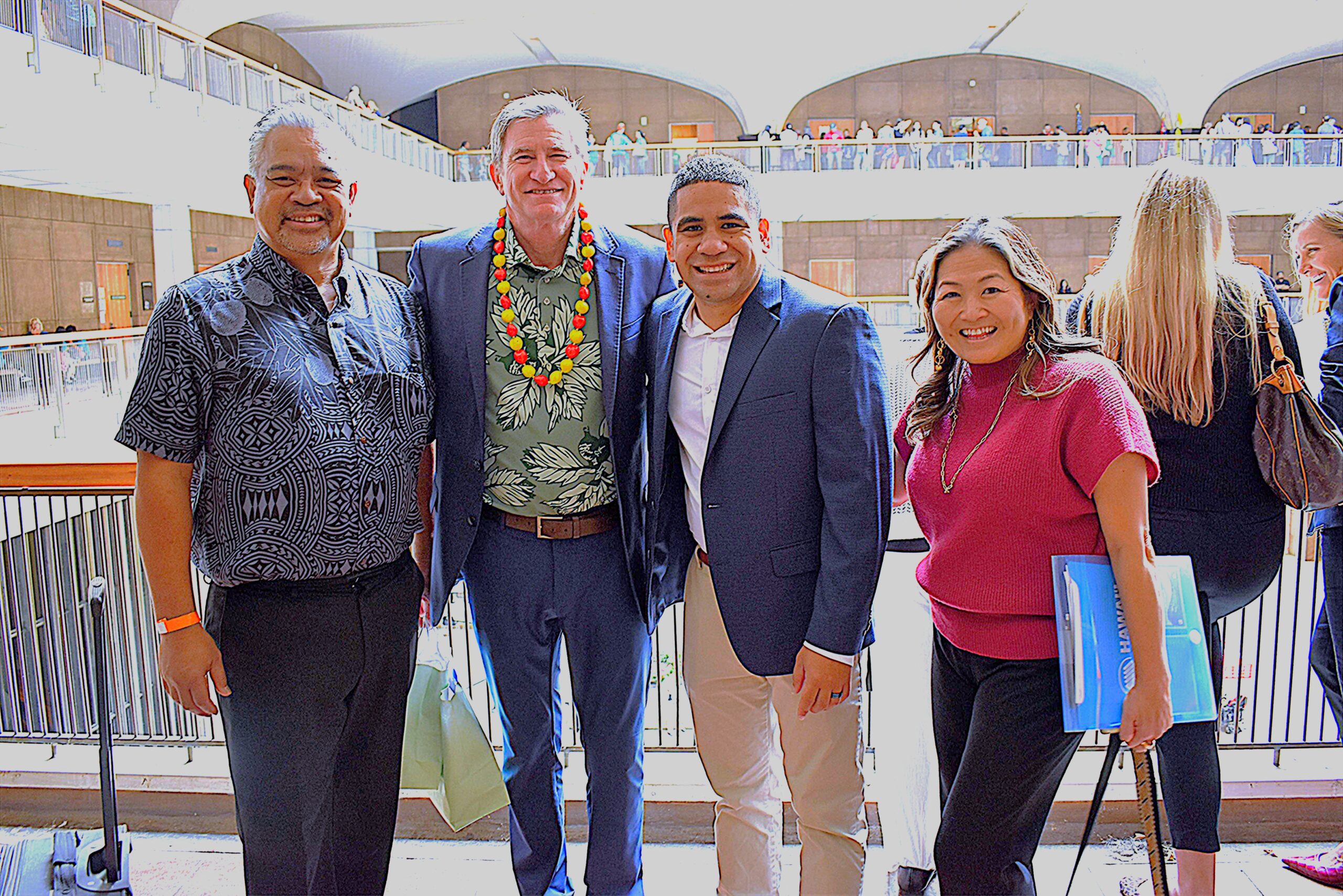 Councilmember Shane. M. Sinenci with Honolulu City Council Chair Tommy Waters.