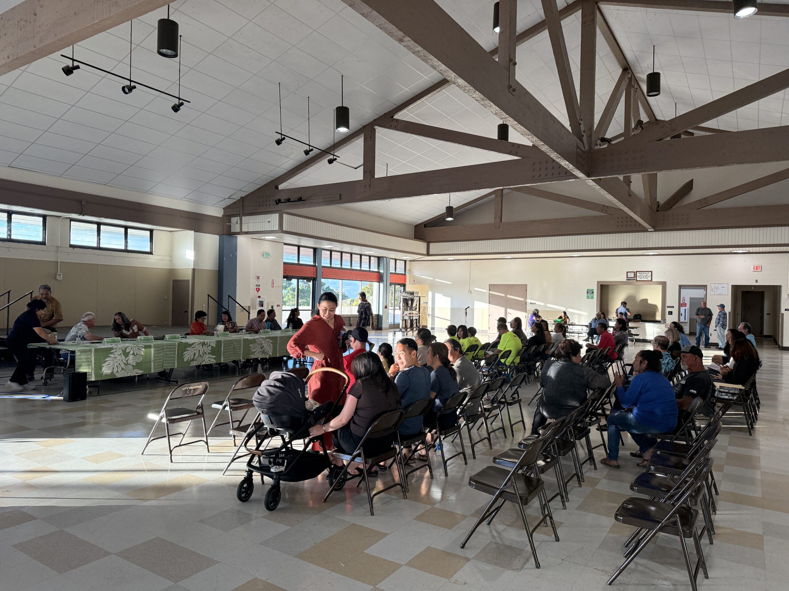 Councilmembers listen to testimony at the FY 27 Upcountry Budget Meeting