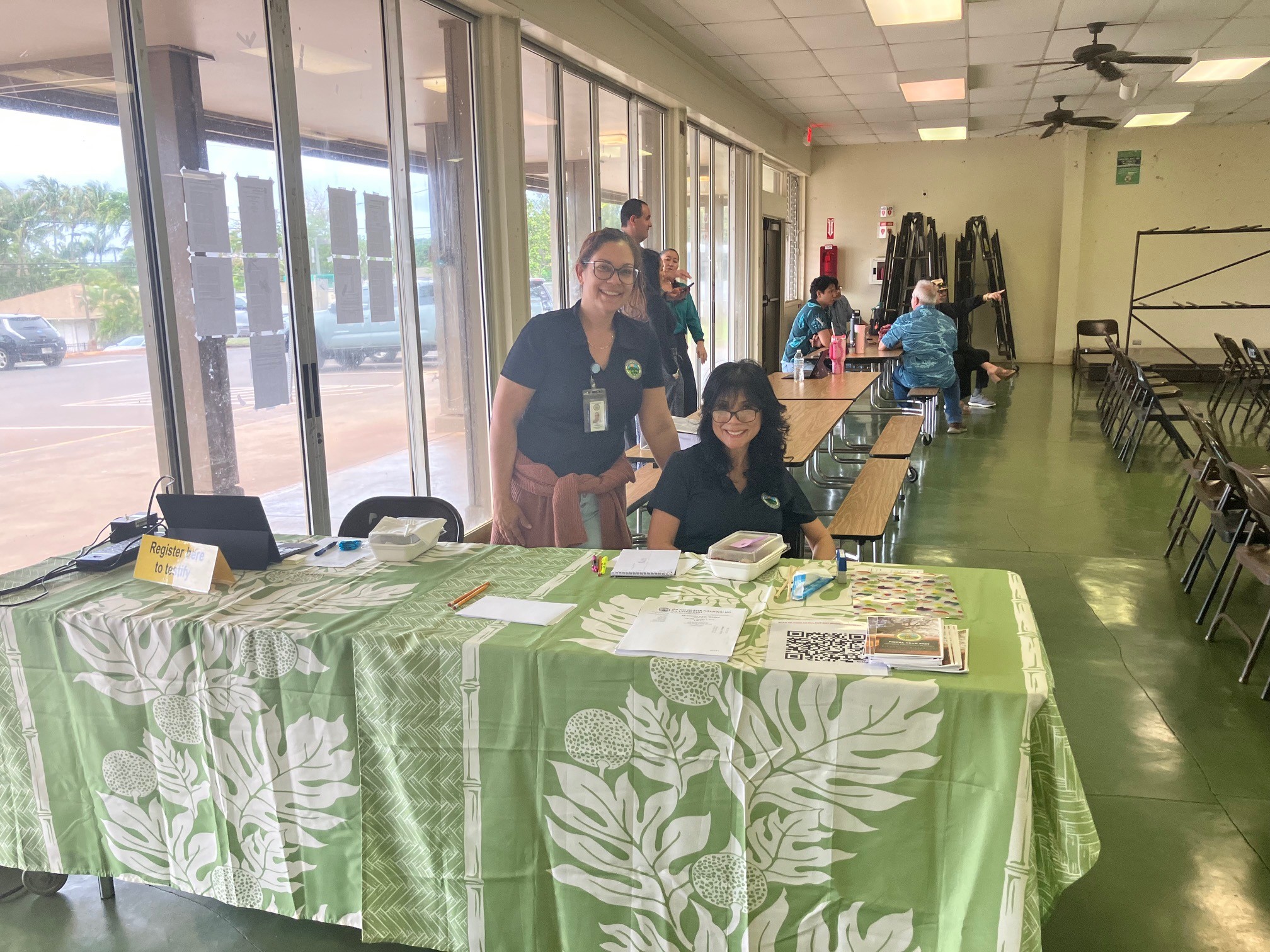 Councilmembers listen to testimony at the FY 27 Makawao-Haʻikū-Pāʻia Evening Budget Meeting